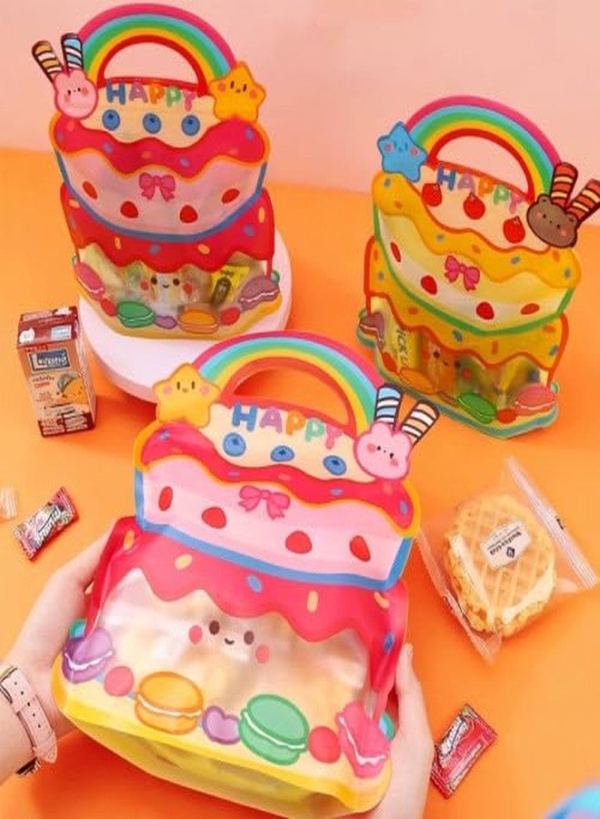 Chocozone Pack of 25 Birthday Theme Guddy Bag Party Favor Bags Cookie Bags Birthday Party Return Gift Bags for Kids(21 * 28cm) - Image 3