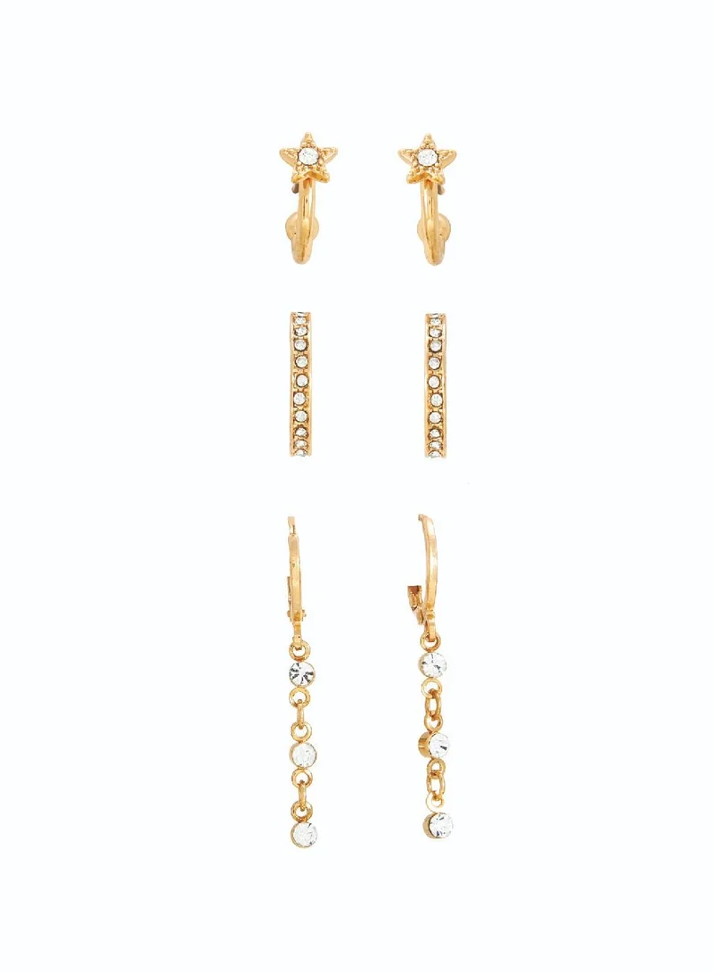 AMICA Set of 3 Dangler Earrings
