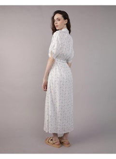 American Eagle AE Short-Sleeve Midi Shirt Dress  - Image 2