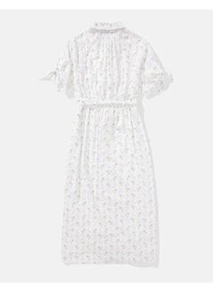 American Eagle AE Short-Sleeve Midi Shirt Dress  - Image 4