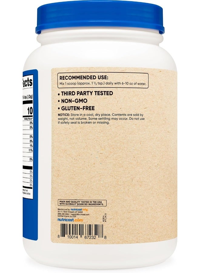 Nutricost Organic Acacia Fiber Powder (2 LB) - USDA Certified Organic, Non-GMO, Gluten Free - Image 4