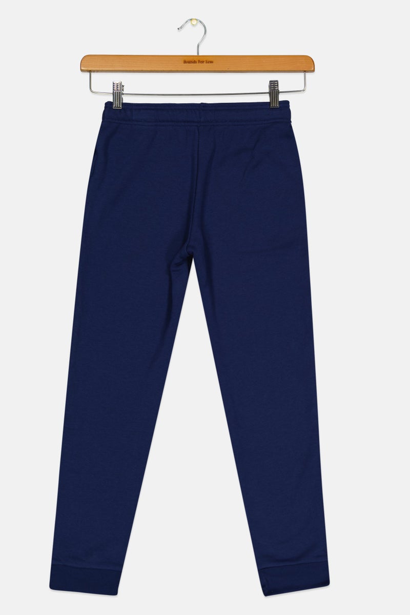 Adidas Kids Girls Brand Logo Outdoor Sweatpants, Navy  - Image 2