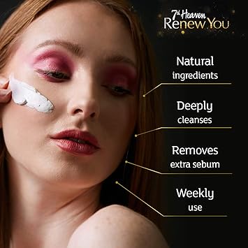 7th Heaven Renew You Deep Pore Cleanse Mud Mask Removes Toxins and Oils Lotus Blossom 0021 Kg - Image 3