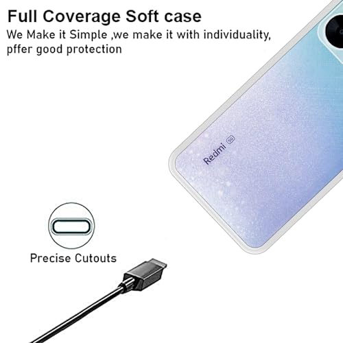 VIDO Transparent Back Case Cover for Mi Redmi 13C 5G (Soft & Flexible & Camera Protection Back Case) - Image 3