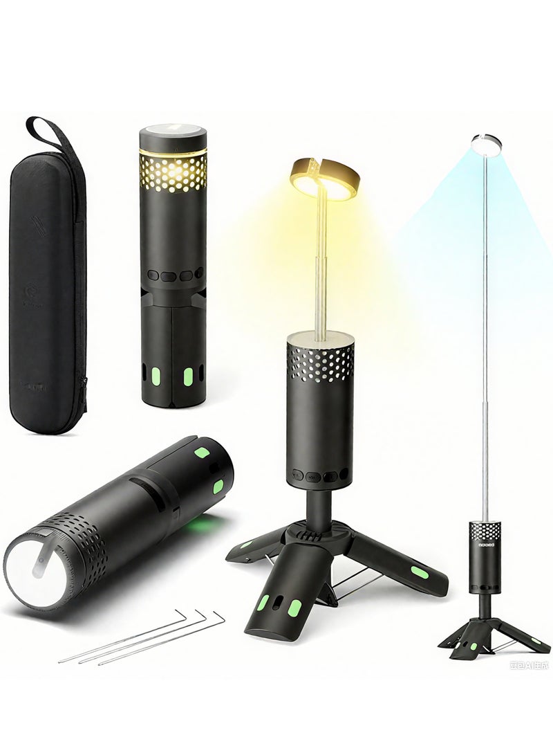 Generic Telescopic Camping Light Rechargeable Fishing Lantern Dimming Night Atmosphere Light Emergency Light For Power Failure 10000mAh - Image 1