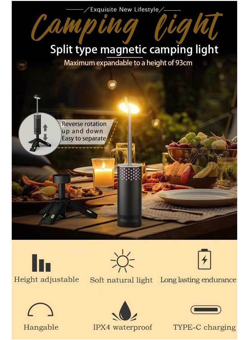 Generic Telescopic Camping Light Rechargeable Fishing Lantern Dimming Night Atmosphere Light Emergency Light For Power Failure 10000mAh  - Image 2
