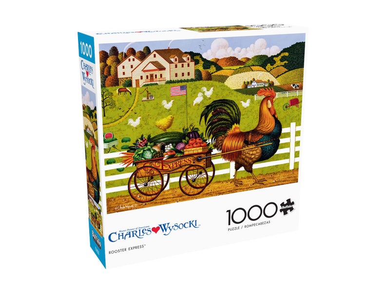 Buffalo Games - Charles Wysocki - Rooster Express - 1000 Piece Jigsaw Puzzle - Image 3