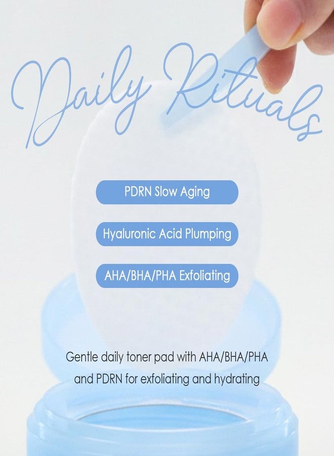 glowiest Daily Rituals Peeling Pads - 2% Niacinamide, AHA BHA PHA & Hyaluronic Acid - Dual-Sided Exfoliating Pads with Glycolic Acid for total face & body glow (Hyaluronic Acid + PDRN) - Image 2