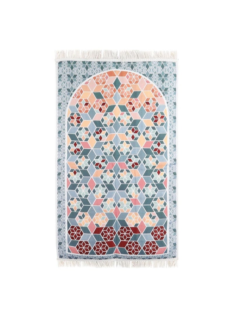 MANASEK Prayer mat padded from Manasek a popular local brand – prayer mat lined with 100% polyester with 3D embroidery with bag - Luxurious and elegant design suitable for gifting - 70X120 - Image 2