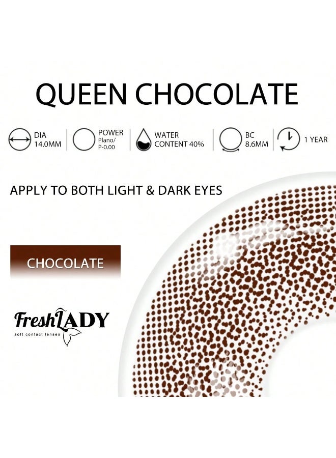 فريش ليدي عدسات لاصقه ملونه للعين - درجة شوكولاتة كوين - Image 2
