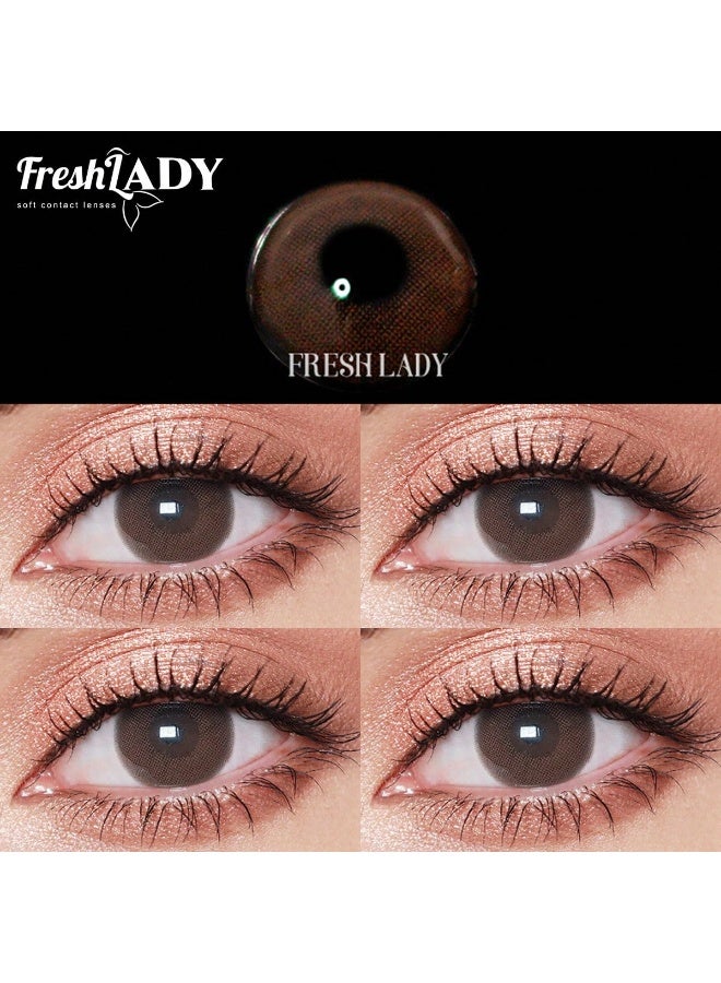 فريش ليدي عدسات لاصقه ملونه للعين - درجة شوكولاتة كوين - Image 3