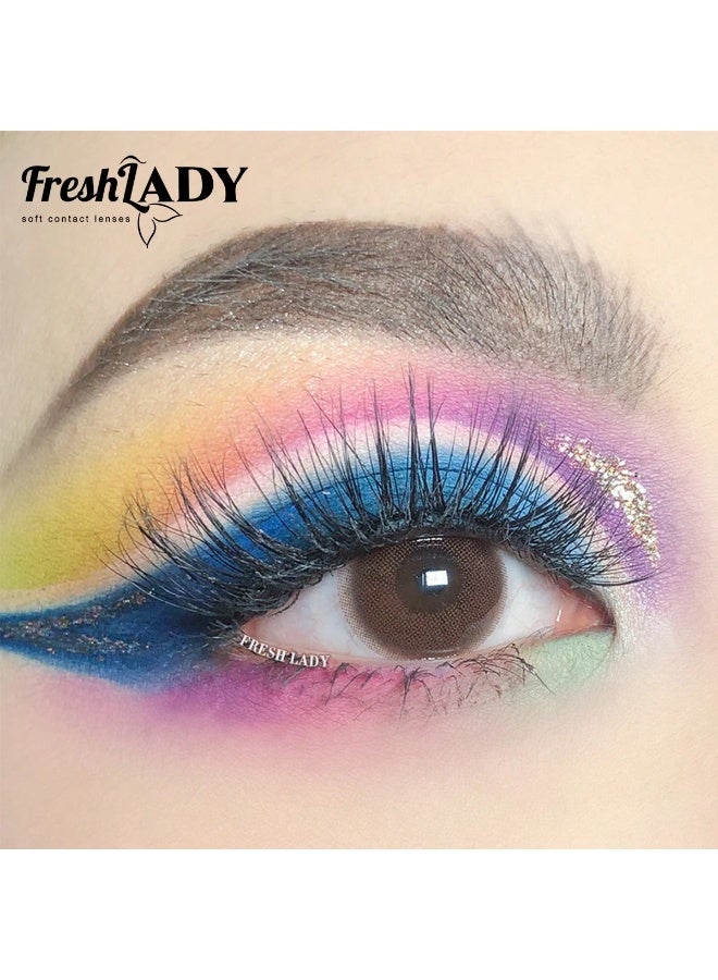 فريش ليدي عدسات لاصقه ملونه للعين - درجة شوكولاتة كوين - Image 4