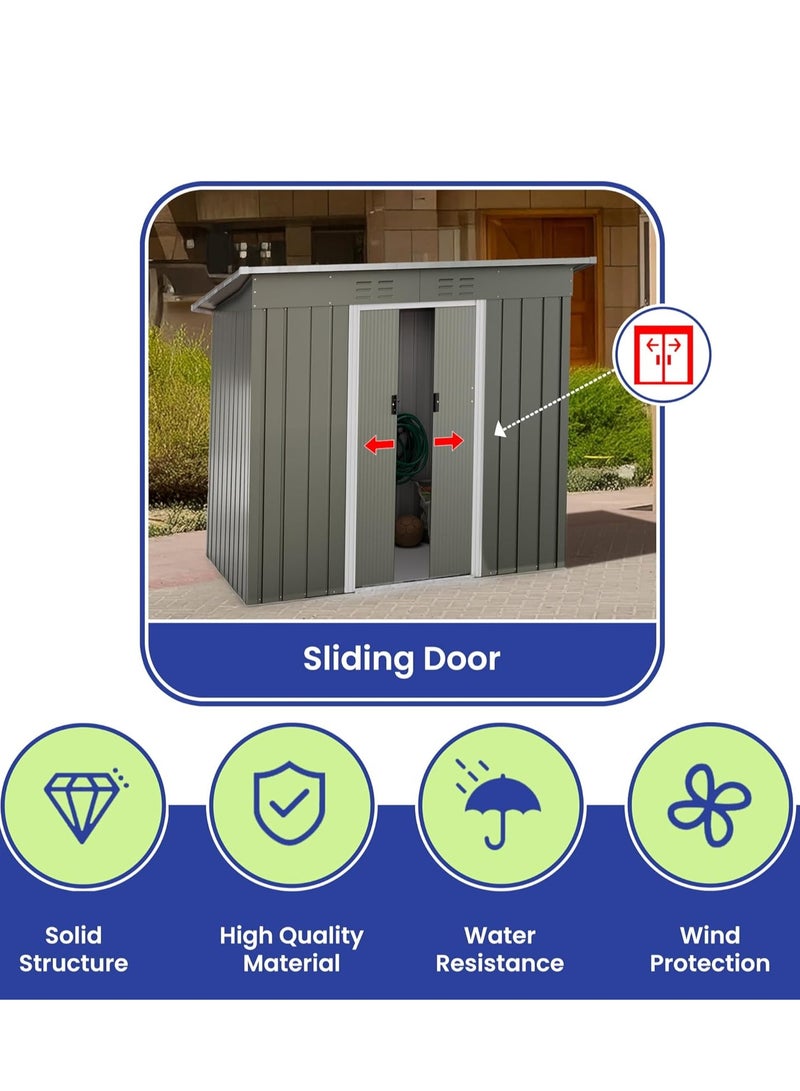 Egardenkart Egardenkart Outdoor Storage Shed with Double Lockable Doors (With Installation)  - Image 3