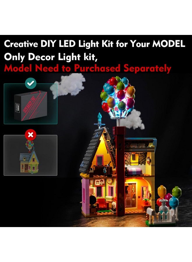VONADO LED Light Kit Compatible with Lego 43217 Up House (NO Model), Sensing Colorful Lighting Compatible with Lego 43217 Building Toy Set (ONLY Lights) - Image 2