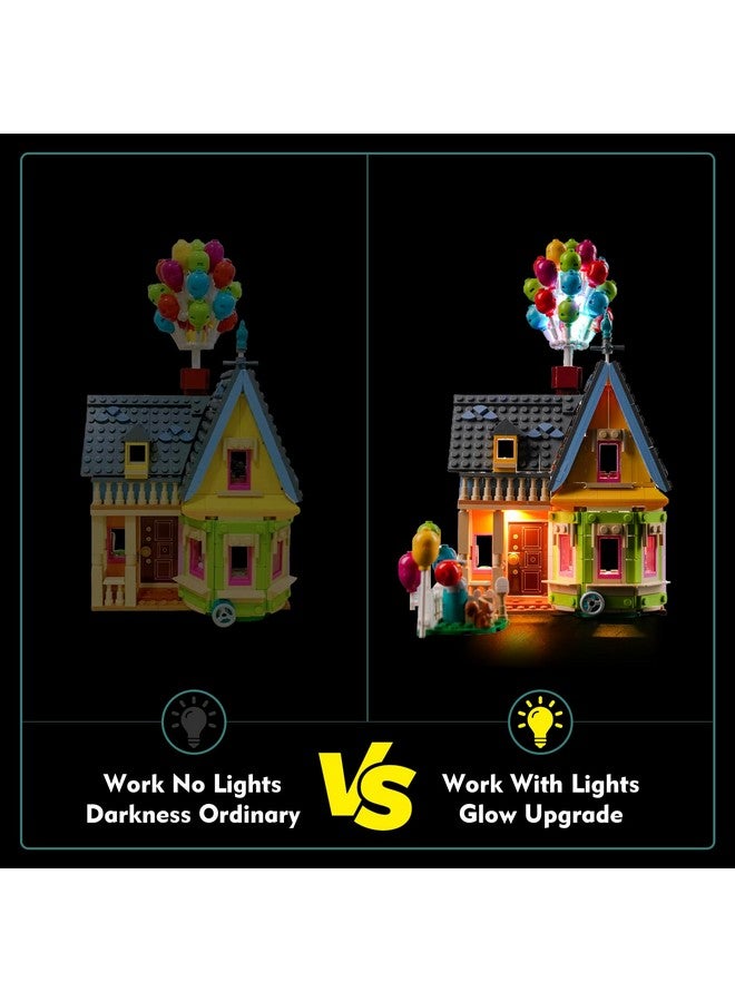 VONADO LED Light Kit Compatible with Lego 43217 Up House (NO Model), Sensing Colorful Lighting Compatible with Lego 43217 Building Toy Set (ONLY Lights) - Image 3