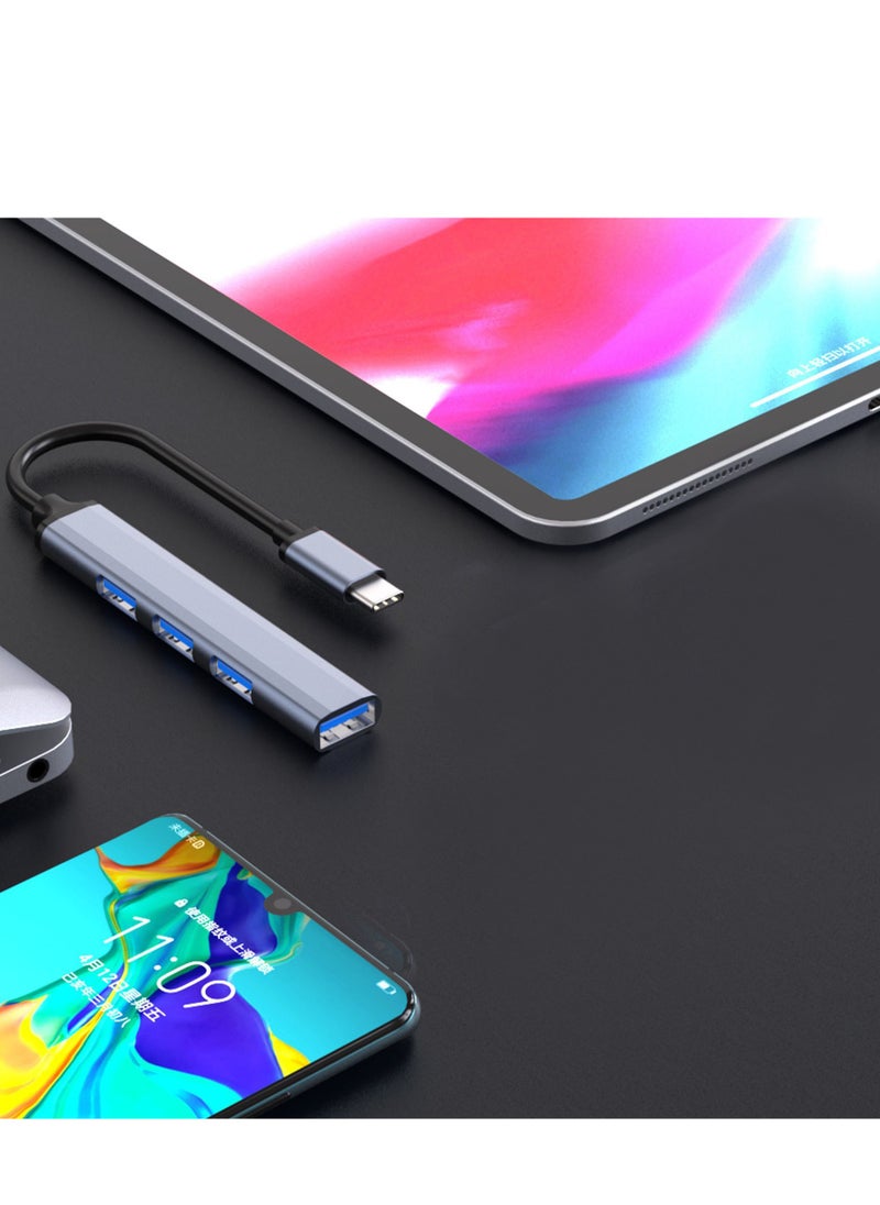 Samu USB C Hub, USB C 4-Port Ultra-Slim Type-C to USB（1*USB 3.0 & 3*USB 2.0）USB Splitter USB Adapter Multiport for Mac Book, Notebook, Phone, XPS, Windows and More Type C Devices  - Image 5