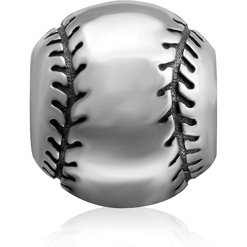 SOUKISS Love Ball Sports Charms 925 Sterling Silver Baseball Volleyball Beads Fits European Bracelet - Image 3