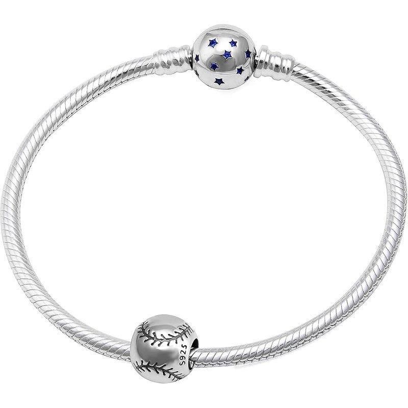 SOUKISS Love Ball Sports Charms 925 Sterling Silver Baseball Volleyball Beads Fits European Bracelet - Image 4