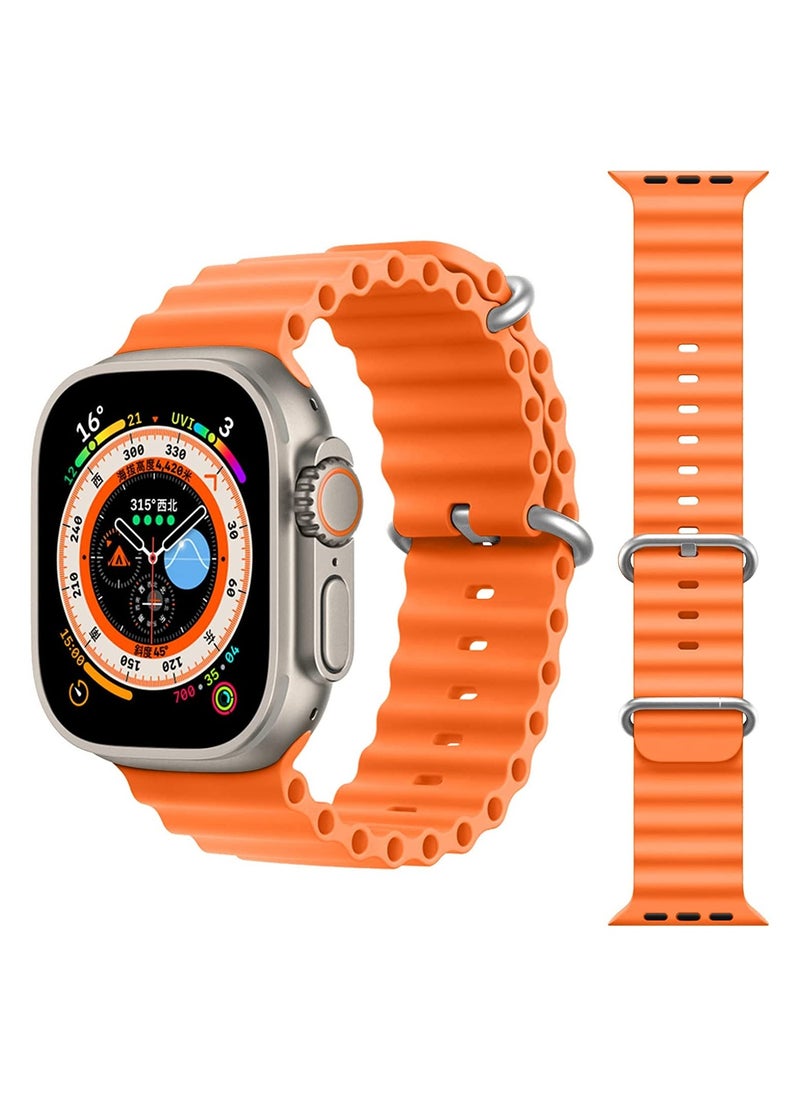 Generic - Y8 Ultra High Quality Smart Watch 2.05 Inch LED Screen, Bluetooth 4.0 For Android & IOS - Orange - Image 1