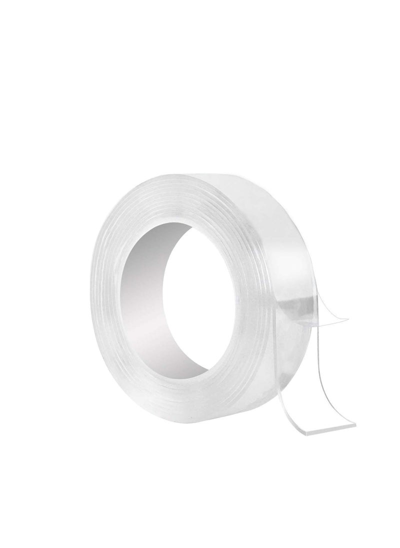 TOPHAVEN TOPHAVEN Washable Adhesive Tape NanoTape Reusable Clear Double Sided Adhesive Silicone Anti-Slip Tape, Traceless Removable Sticky Strips Grip for Fixing Carpet Phones Pictures Pen Key| (3M)  - Image 1