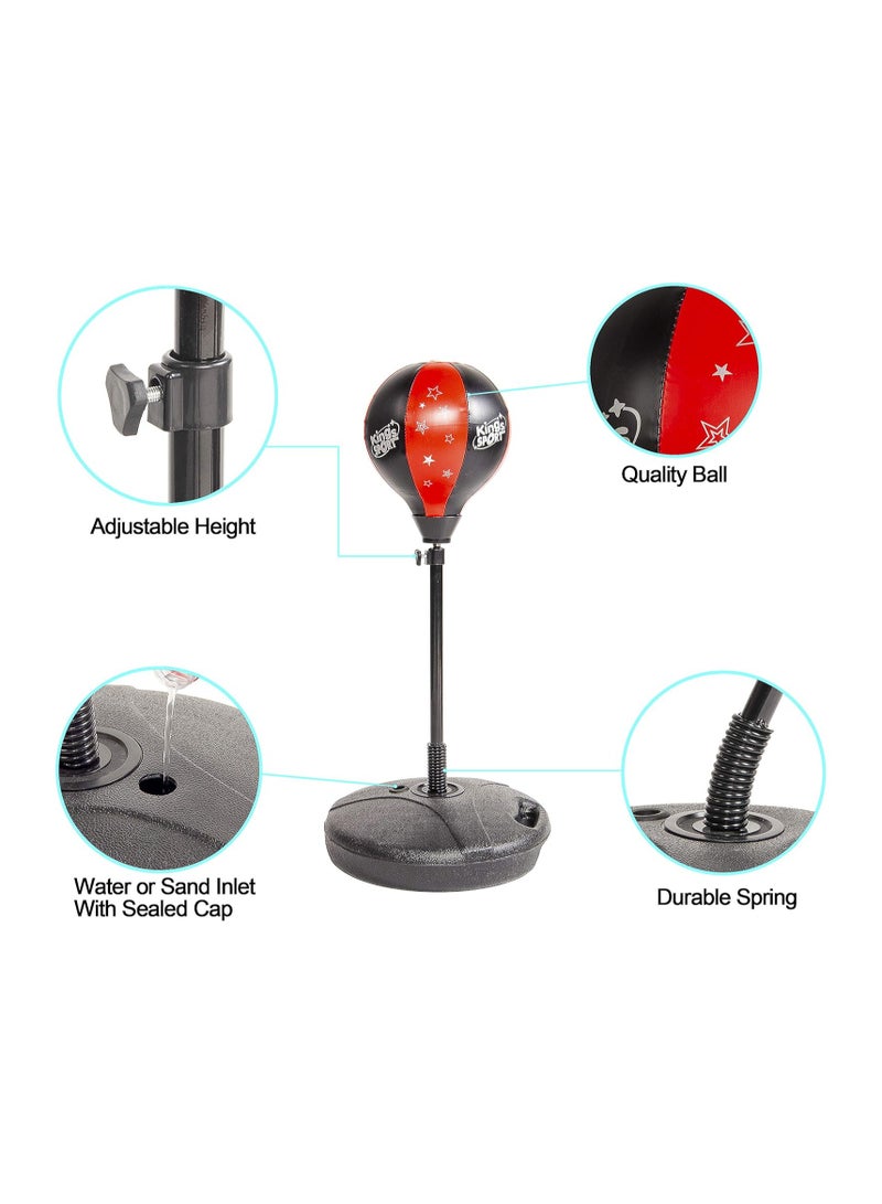 ORiTi ORiTi Punching Bag with Base for Kids 3-10 Easy to Assemble with Boxing Gloves - Image 4