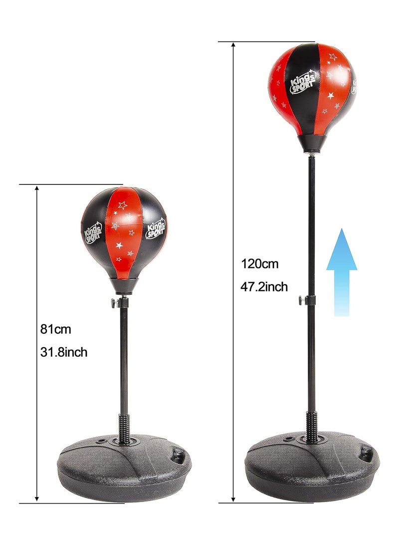 ORiTi ORiTi Punching Bag with Base for Kids 3-10 Easy to Assemble with Boxing Gloves - Image 3