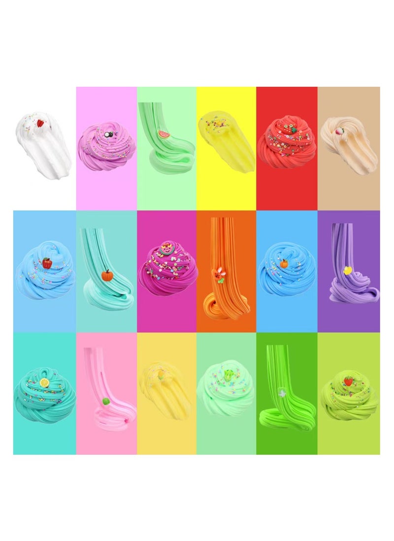 DELGREEN Butter Slime Set 18 Pack, Party Favours, Scented, Soft and NonSticky, Birthday Gifts for Girls and Boys, Stress Relieving Slime Bulk Ice CreamMouldFillers  - Image 3