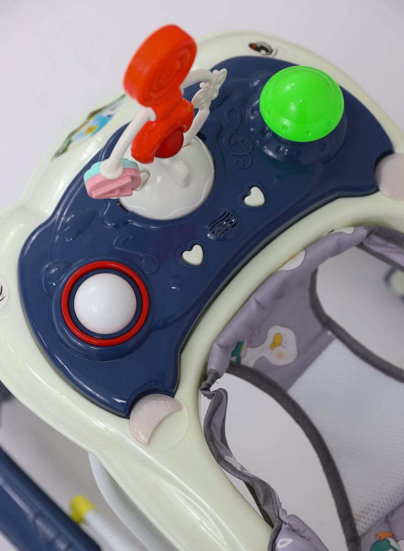 لحظة مرح مشاية أطفال بمقعد ناعم مبطن - Image 4