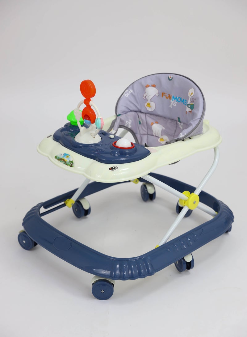 لحظة مرح مشاية أطفال بمقعد ناعم مبطن - Image 1