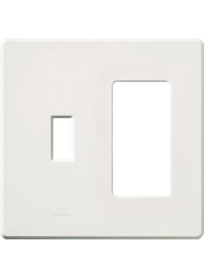 LUTRON FG-2-TD-WH Electrical Distribution Wall Plate White - Image 1