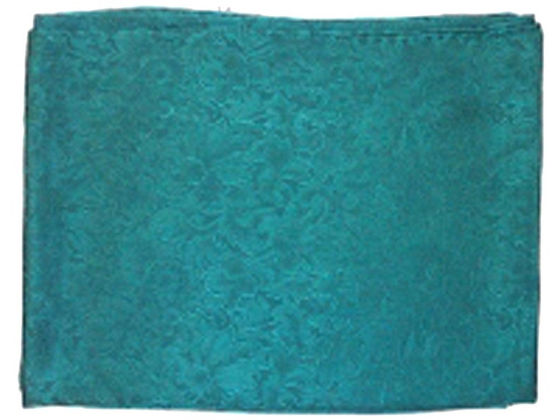 WYOMING TRADERS Casual Unisex Adult Lightweight Breathable Jacquard Teal Regular Silk Scarf, 34.5" - Image 1