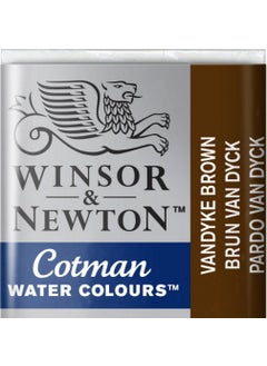 Winsor Newton Cotman Half Tab Watercolour Vandyke Brown 