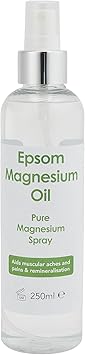 Epsom Magnesium Oil Body Spray A Pure and Natural Source of Magnesium Chloride Magnesium Spray Supplement Supports Muscle Recovery and is Vegan and Palm OilFree 250ml - Image 1
