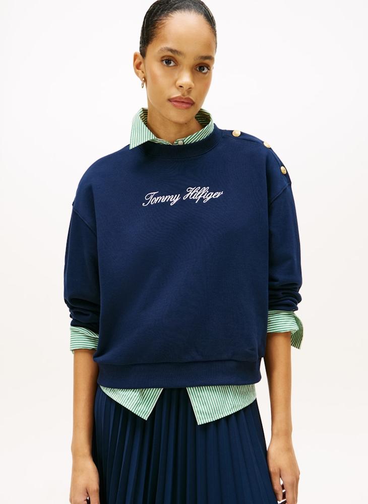 TOMMY HILFIGER Graphic Crew Neck Sweatshirt - Image 1