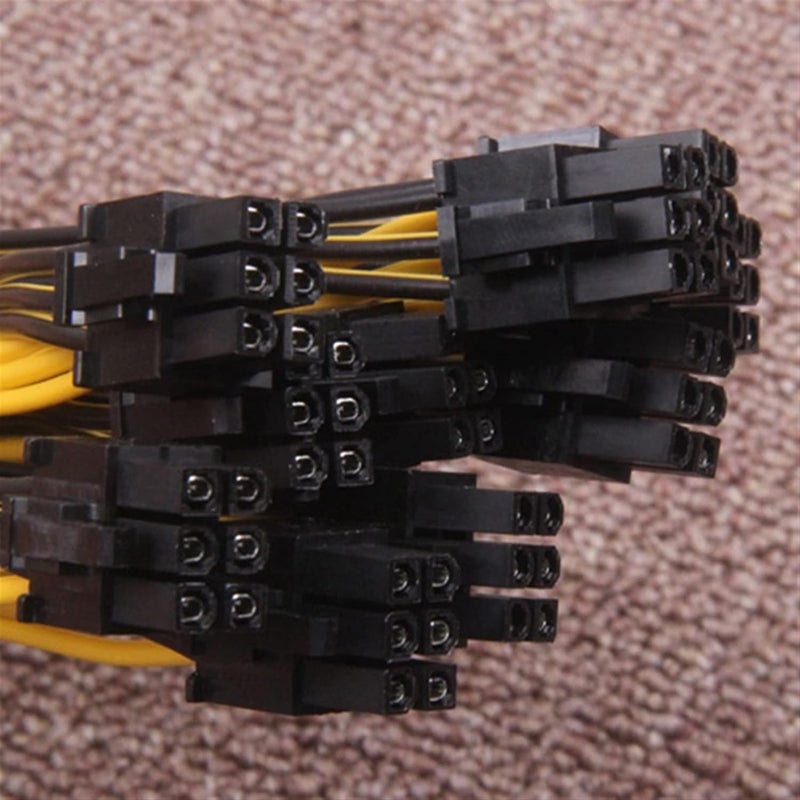 4Pcs 6Pin Connector Sever Power Supply Cable PCIe Express for P3 S7 S9 S11 Bitmain Miner Machine Support Miner PSU Cable - Image 5
