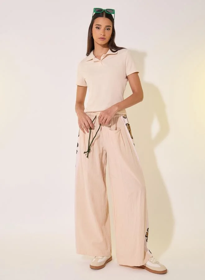 Take Two Textured Regular Fit Polo Neck T-Shirt