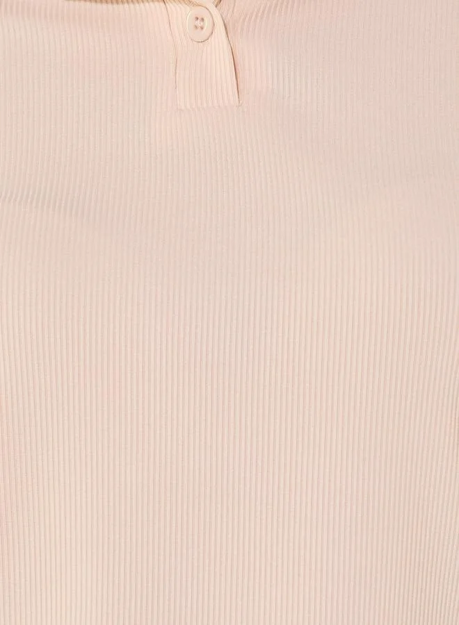 Take Two Textured Regular Fit Polo Neck T-Shirt