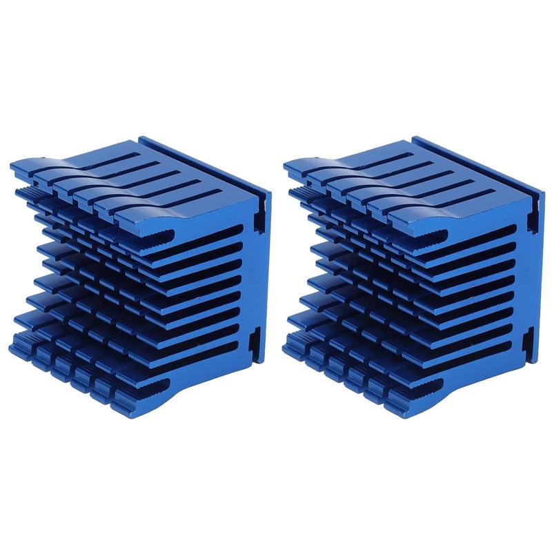 Aluminium Heatsink Cooler for 3D Printer, Black, 2Pcs, 40x39x36mm - High Heat Conduction, Anodized Surface, Compatible with Motherboards and Chipset Cooling (Blue) - Image 5