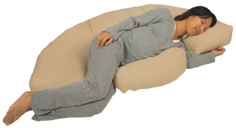 Leachco Leachco Body Bumper PregnancyMaternity Contoured Body Pillow System Khaki 