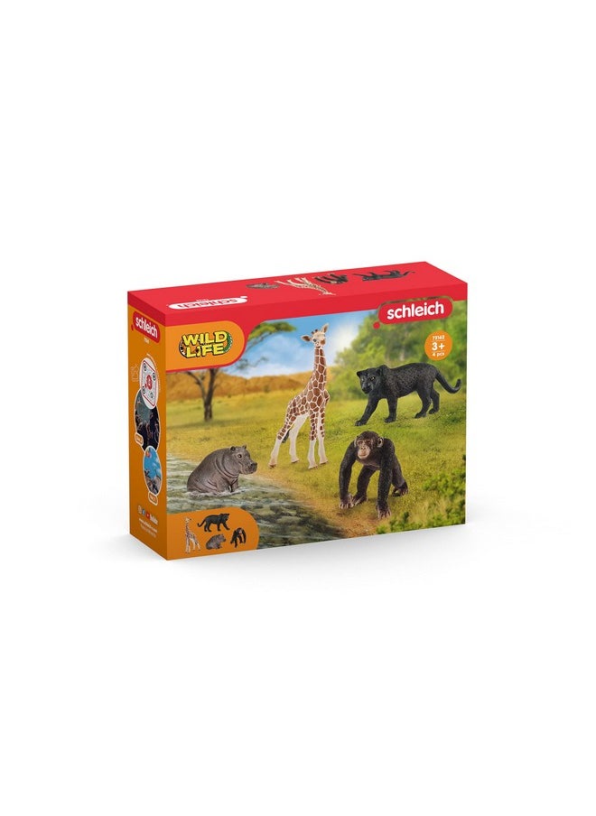 Schleich Wild Life, 4-Piece Animal Toy Set, Safari Animal Toys For Boys And Girls Ages 3+  - Image 2