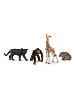 Schleich Wild Life, 4-Piece Animal Toy Set, Safari Animal Toys For Boys And Girls Ages 3+  - Image 1