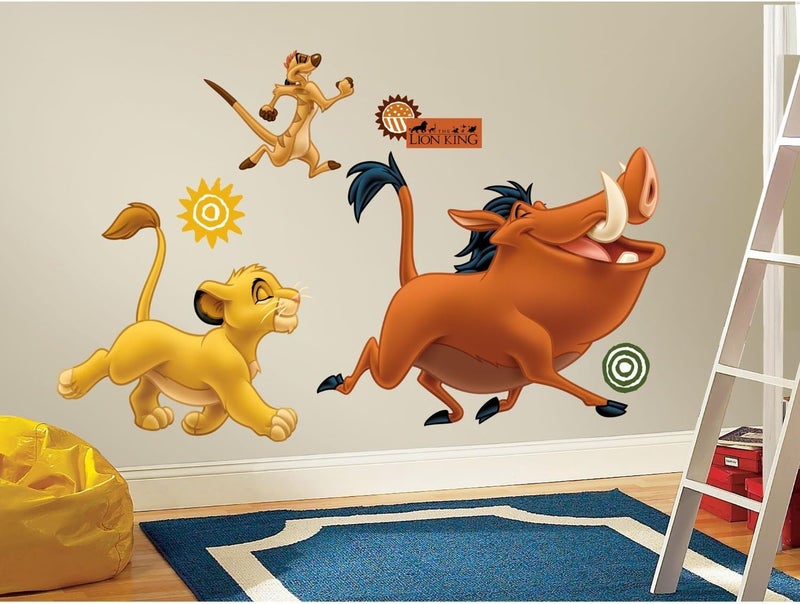 RoomMates The Lion King Peel And Stick Giant Wall Decals Featuring Simba, Timon, and Pumbaa - Image 2