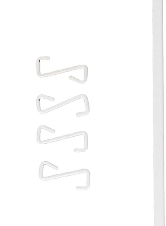 سخان قضيب المناشف الأبيض الصغير لتعليق المناشف والملابس والجوارب - Image 3