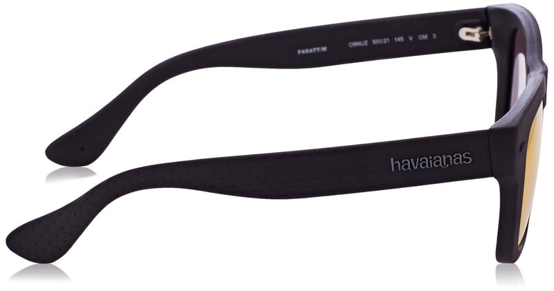 Havaianas نظارات شمسية هافاياناس للرجال باراتي/إل مربع، أسود/أخضر متعدد مستقطب، 50 مم - Image 3