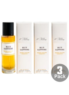 Scent Synergy Pack of 3 Blue Sapphire Travel Size 30 ml  - Image 1