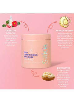 Sleek'e Sleek'e | Silk'e Repair Therapy Deep Conditioning Hair Mask - Treatment to Deeply Nourish Hair, Repair Split Ends & Hair Breakage - Vegan, Silicone, Paraben & Sulfate-Free (530ml)  - Image 2