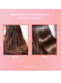 Sleek'e Sleek'e | Silk'e Repair Therapy Deep Conditioning Hair Mask - Treatment to Deeply Nourish Hair, Repair Split Ends & Hair Breakage - Vegan, Silicone, Paraben & Sulfate-Free (530ml)  - Image 3