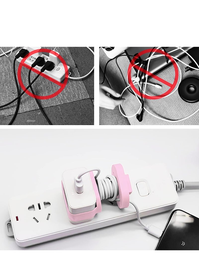 SYOSI 2 in 1 Silicone Charger Protector, 3 Pack Data Cable Winder Anti-Break Protection Cable Storage, 18W/20W Charger Silicone Protective Case, for 12/13/14 Charger, Charger Accessory for Travel Home - Image 5