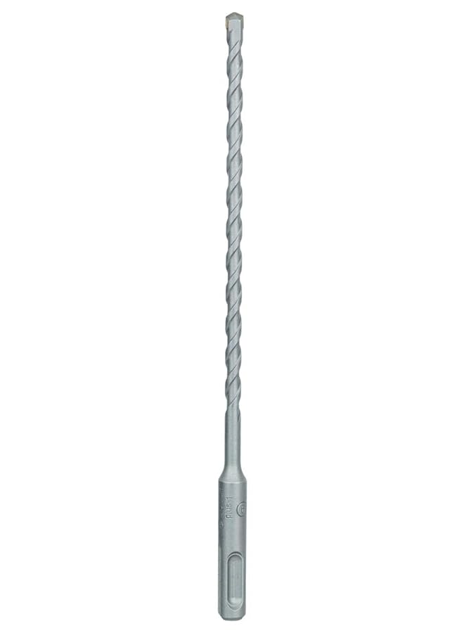 BOSCH Sds Plus 1 Drill Bit For Rotary Hammer Drills Optimised For Drilling In Concrete 2 Flute U Shape Flute Design Provides Effective Dust Removal 6.00 Mm Diameter 210 Mm Total Length 1 Pcs - Image 1