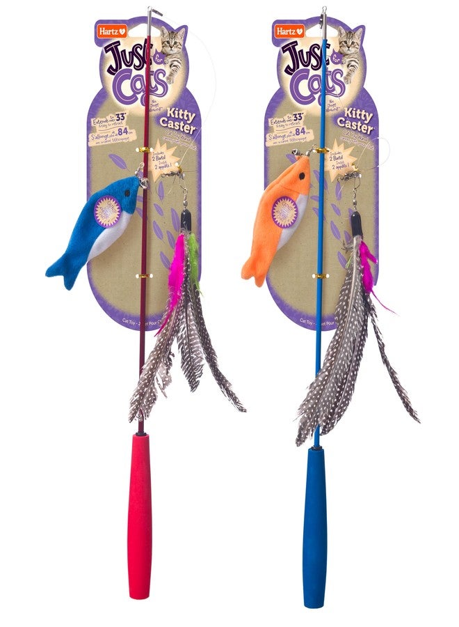 Hartz Just for Cats Kitty Caster Interactive Cat Toy Wand - Image 1